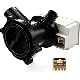 W10465252 WPW10465252 Washer Drain Pump for Whirlpool Maytag Washers | Fits WFC7500VW0 WFC7500VW1 WFC7500VW2 MHWC7500YW0, Drain Pump Assembly &ndash; Replaces W10192988 AP6021852 PS11755180
