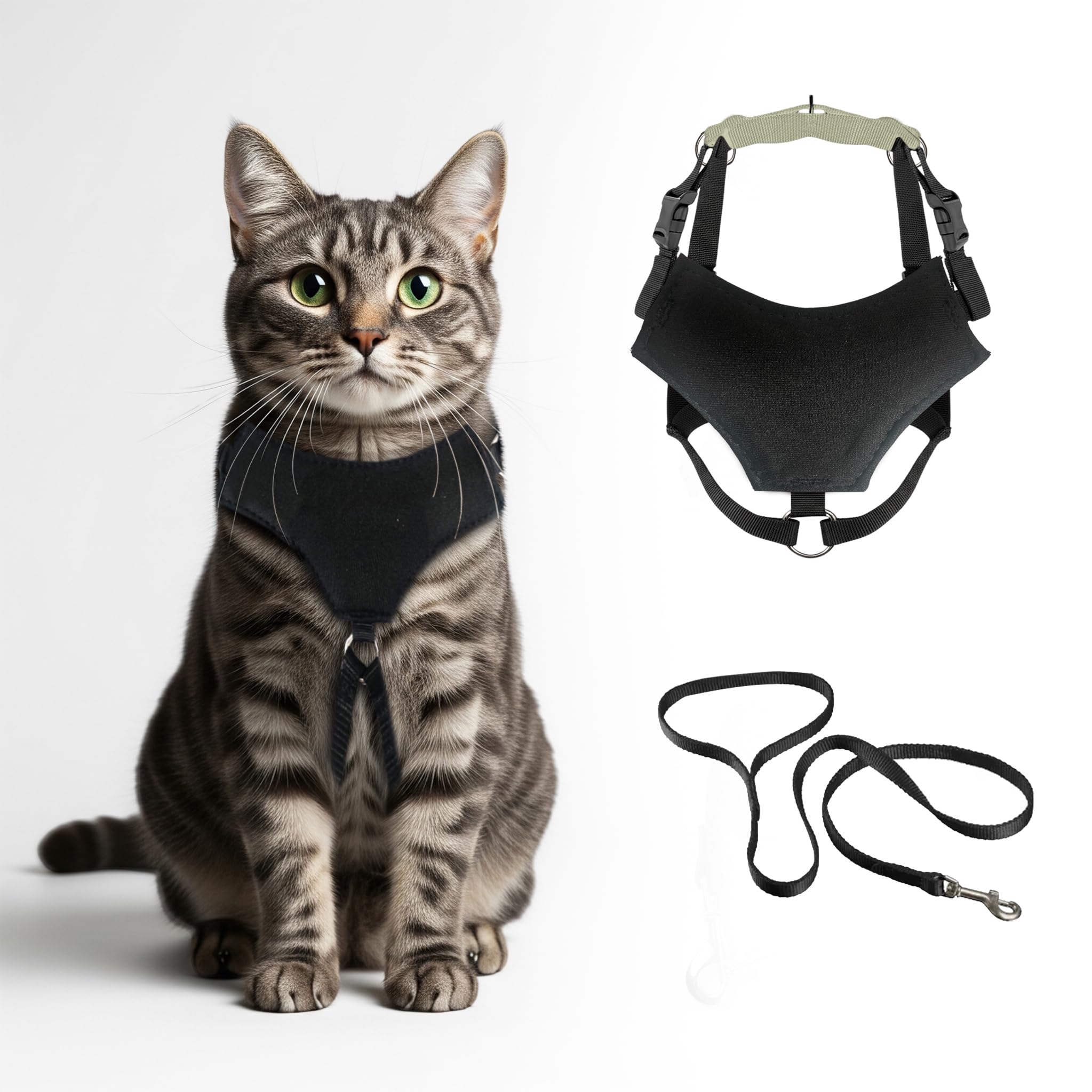 Photo 1 of A1 Home Collections Escape Proof Cat Harness and Leash, Soft Adjustable Vest, Comfortable Mesh and Long Strips, Easy Control, Safe Walking Harness for Cats (Medium)