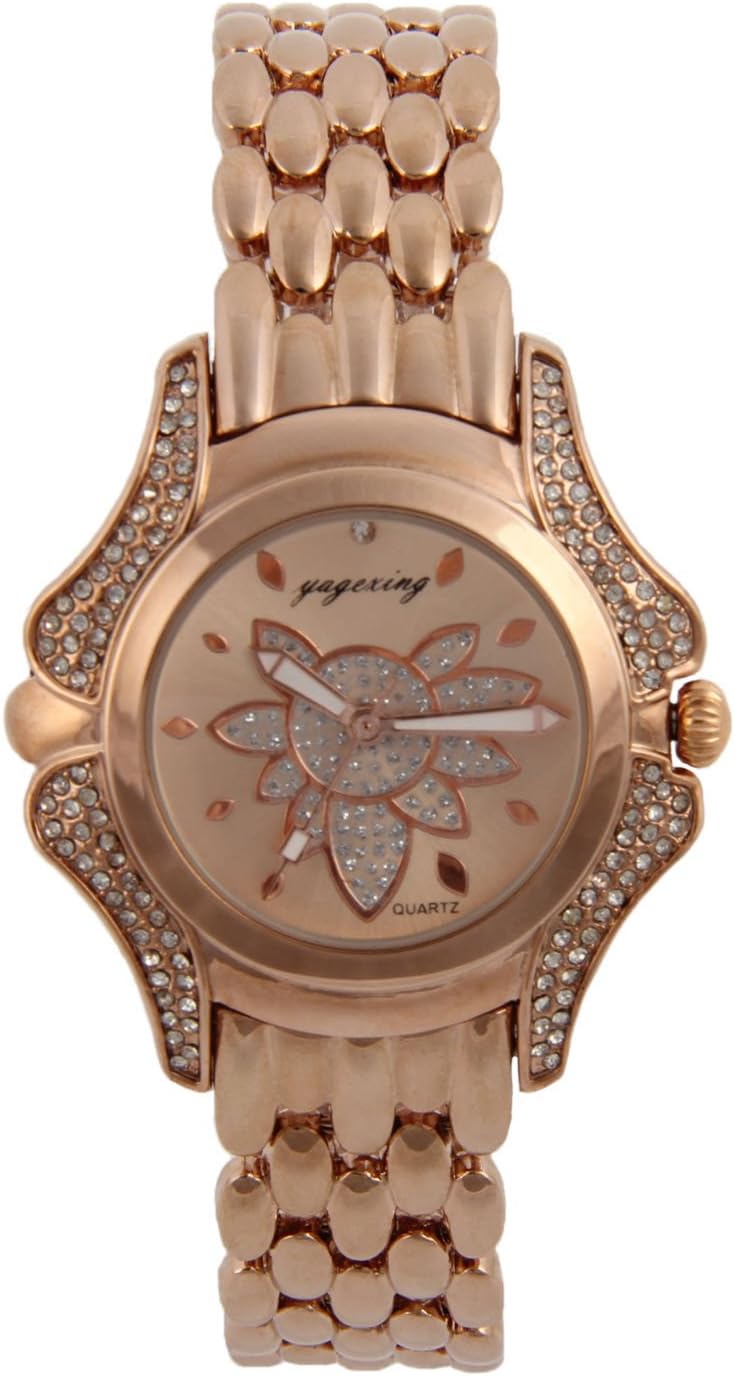 New Women's Fashion Case Alloy Band Quartz Analog Wrist Watch