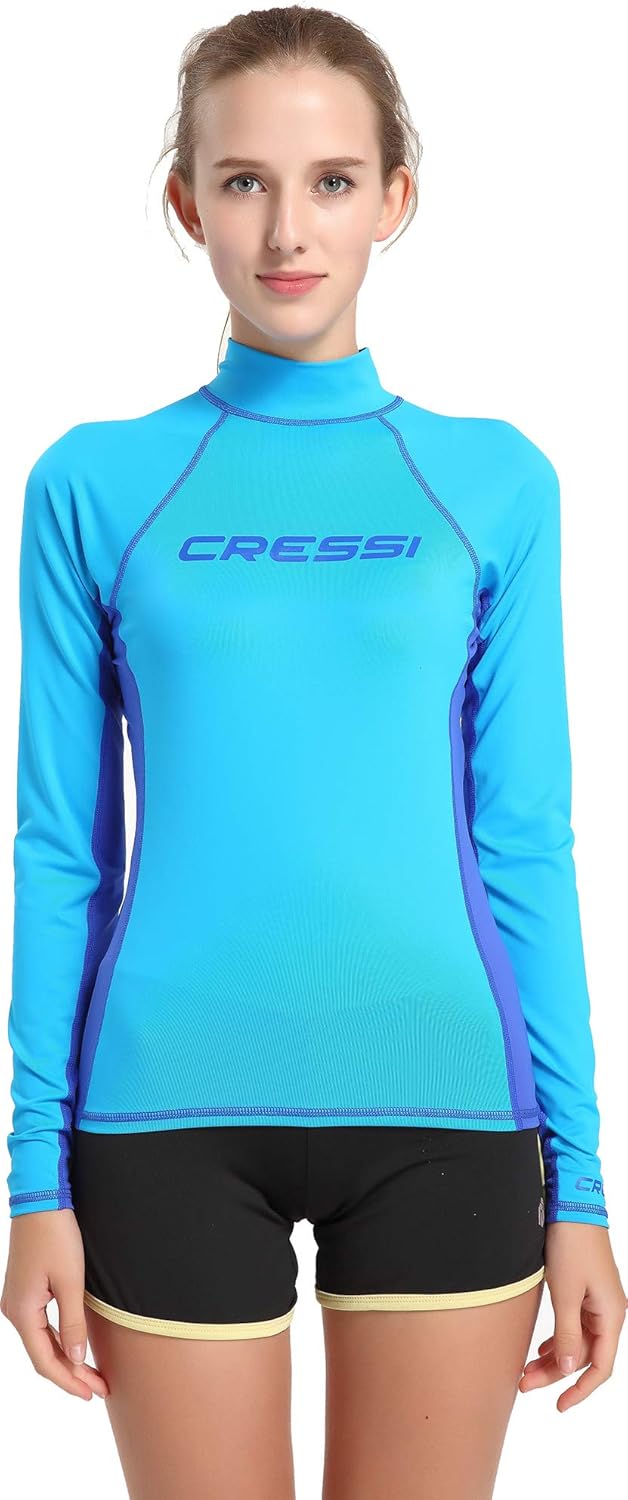 Cressi Women's Rash Guard Lady Long Sl Long Sleeve UV Sun Protection