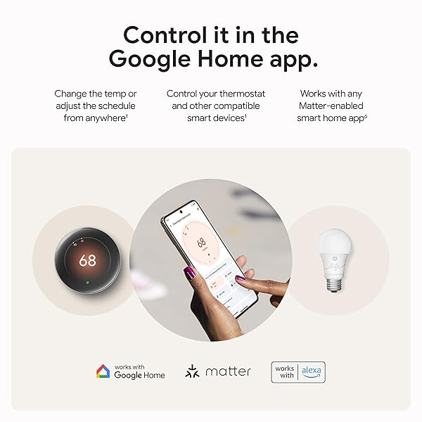 GOOGLE NEST LEARNING THERMOSTAT (4TH GEN, 2024) WITH NEST TEMPERATURE SENSOR – ENERGY SAVING SMART THERMOSTAT – WORKS WITH ALEXA, APPLE HOMEKIT AND GOOGLE HOME APP – POLISHED SILVER
