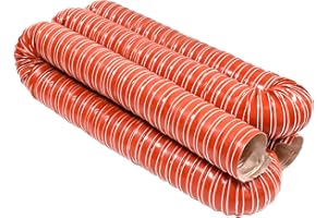 NOWBALL 2" Automotive Air Ducting Hose, Length 3 Meter-10 Feet, Silicone Flexible Brake Cooling, Air Duct Induction Intake Pipe Hose, Dryer Vent Hose for Air System