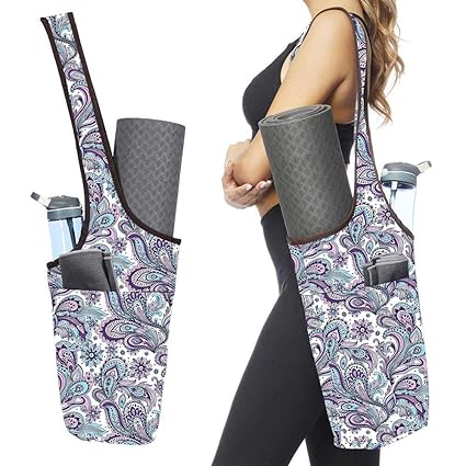 yoga mat bag with water bottle pocket