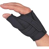 Comfort Cool CMC Thumb Brace - Black, Left Hand, Large | NC79566 | Breathable Restriction Splint for Arthritis &amp; Tendinitis Relief | Patented Joint Stabilizer for Men &amp; Women