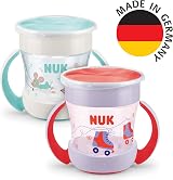 NUK Mini Magic Cup Sippy 360° Anti-Spill Rim 6+ Months Pink Turquoise 2 Count view 7