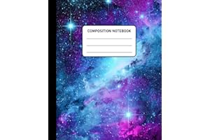 Composition Notebook Pink Starry Galaxy: Wide Ruled Paper Notebook Journal. Wide Lined Workbook for Girls, Boys, Kids, Teens 