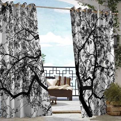 Amazon Com Diliteck Custom Outdoor Curtain Forest Forest