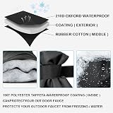 OFFCUP Outdoor Tap Cover 1 Pack Large Insulated Winter Faucet Protector Black view 2