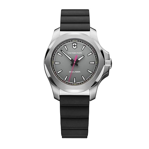 Victorinox V Analog Quartz Watch with Grey Dial and Black