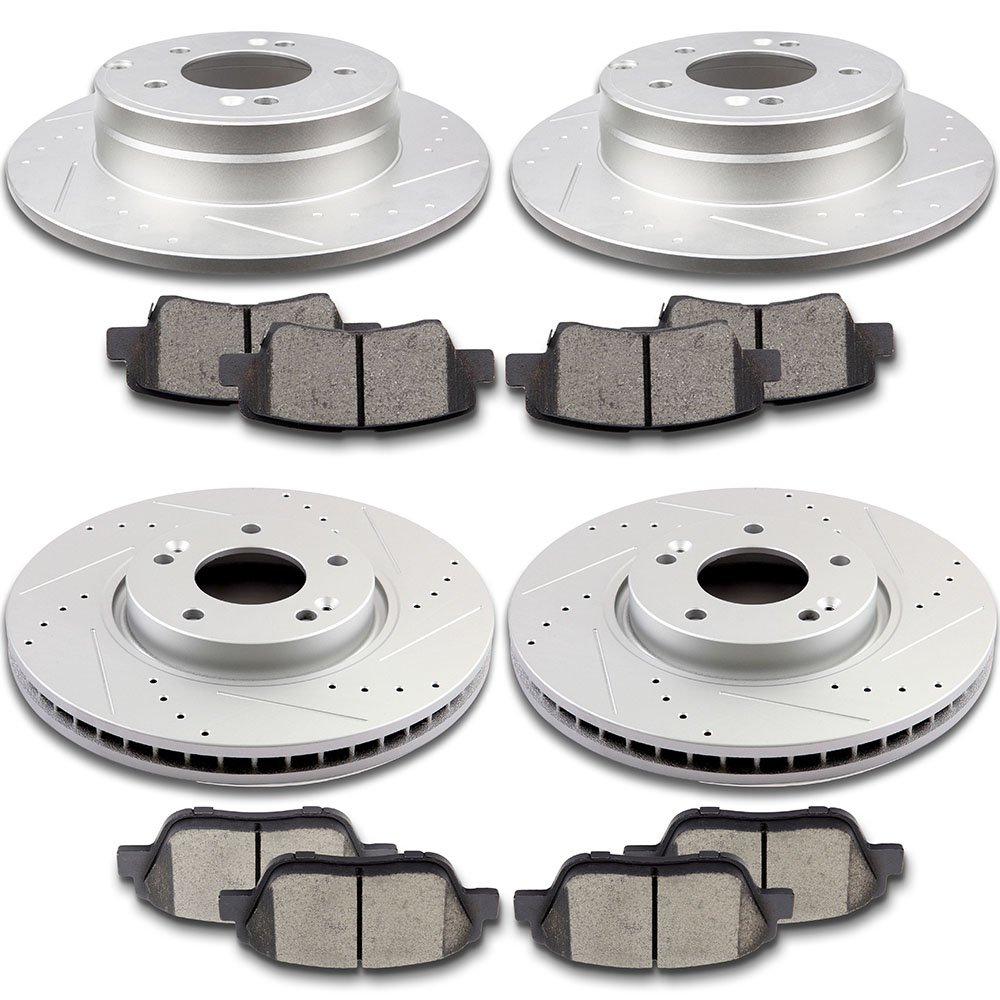 2006 Fits Hyundai Sonata LX Rear Ceramic Brake Pads with Hardware Kits