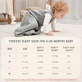 Yoofoss Baby Sleeping Bag 2.5 Tog 0-6 Months Organic Cotton Sleep Sack view 7