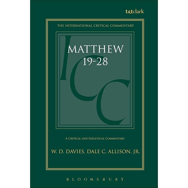 Commentary on Matthew VIII-XVIII: A Critical and Exegetical