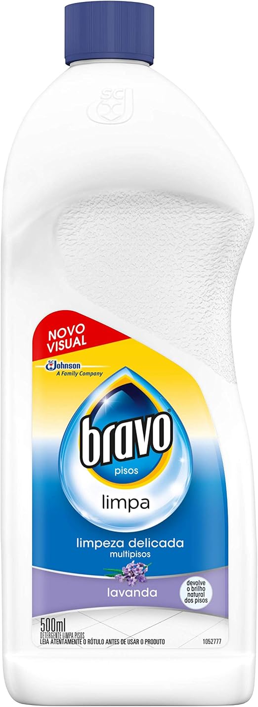 Detergente Limpador Com Brilho Para Pisos Lavanda Bravo Frasco 500Ml (7894650162071)