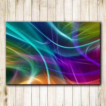 EPSMK Arte impresión Lona Fondo Abstracto de Plumas Cuadros Decorativos