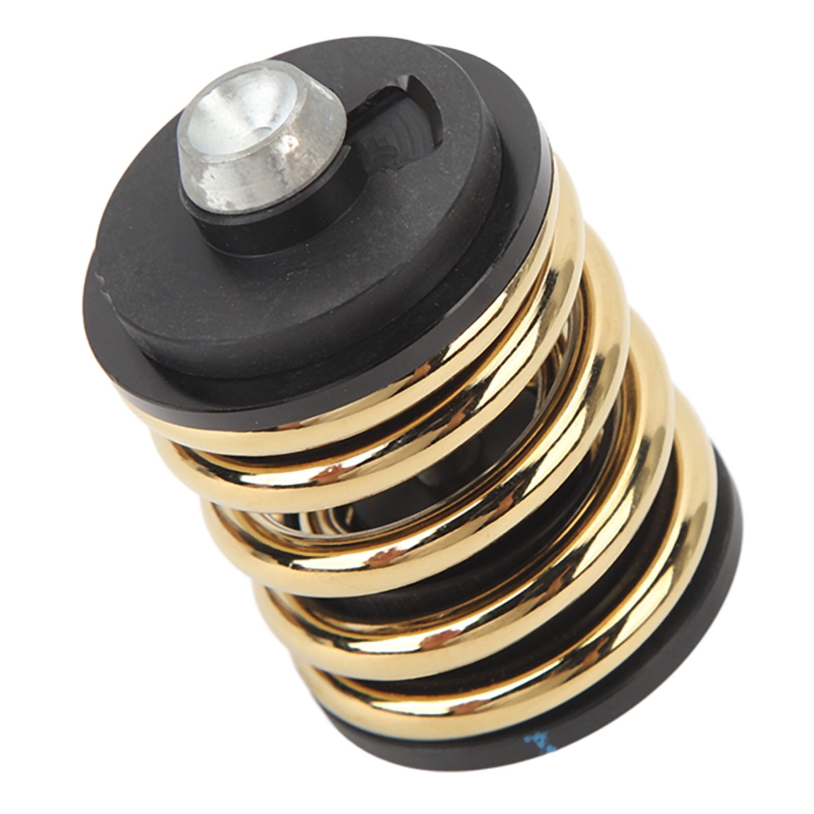 Tbest Folding Bike Rear Shock Absorber,Steel Engineering Plastics CNC Processing Bicycle Rear Spring Shock Absorber for (Gold)