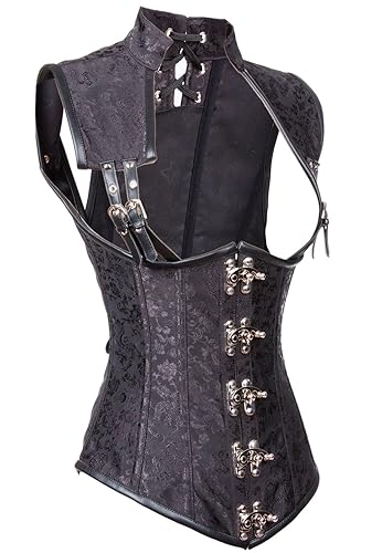 Steel Steampunk Bustier Corset