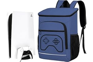 NiSotieb Travel Carrying Case Game Backpack Storage Bag Travel Backpack for PS5/PS4 Pro /PS4