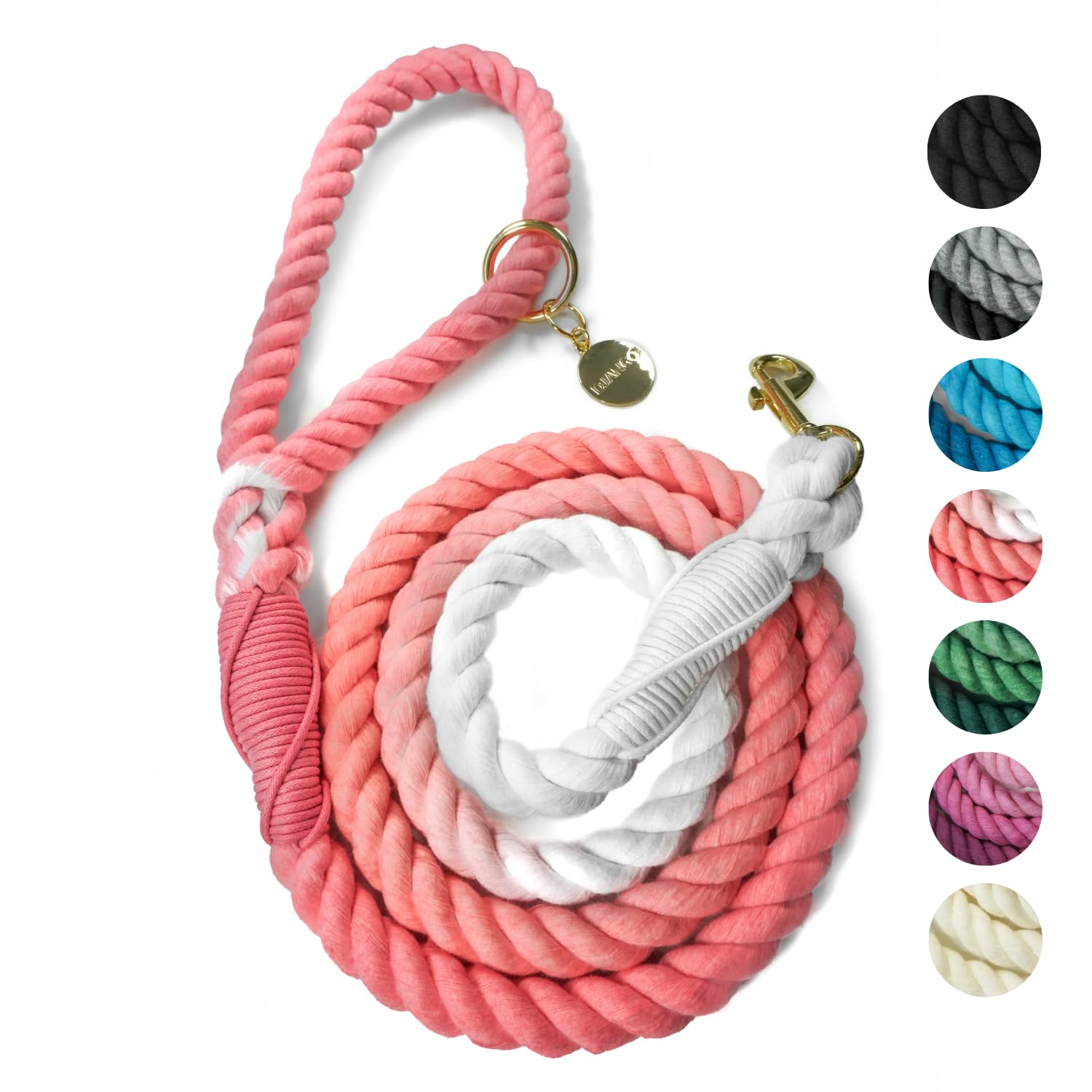 Mua DJANGO Cotton Rope Dog Leash 5 FT Ombre Rope Leash for Small Medium and Large Dogs with