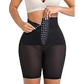 WLWLNUXI Shapewear Tummy Control Shorts for Women Hooks High Waisted Body Shaper Butt Lifting Panties Slimming Thigh Slimmer