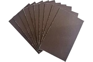 MAIMOUFIN 10SHEEET Sanded Pastel Paper for Artists,15.4"X10.7"Pastel Paper for Dry,Wet Painting Sanded Art Paper for Pastels Pencils & Charcoal Soft Oil Pastels (Dark Brown)