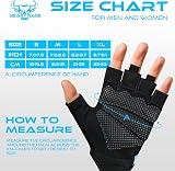 BEAST RAGE Weight Lifting Gloves Breathable Non-Slip Palm M AQUA view 5