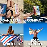 Dock & Bay Quick Dry Towel Unicorn Waves 180x200cm 100% Recycled view 4