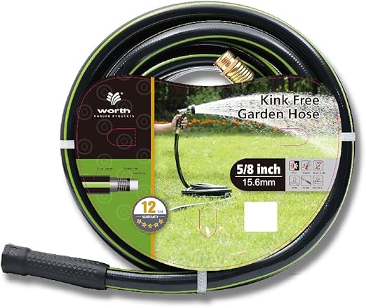 Amazon.com : Worth Garden 5/8" x 75' Kink-Free Garden Hose - Best Water