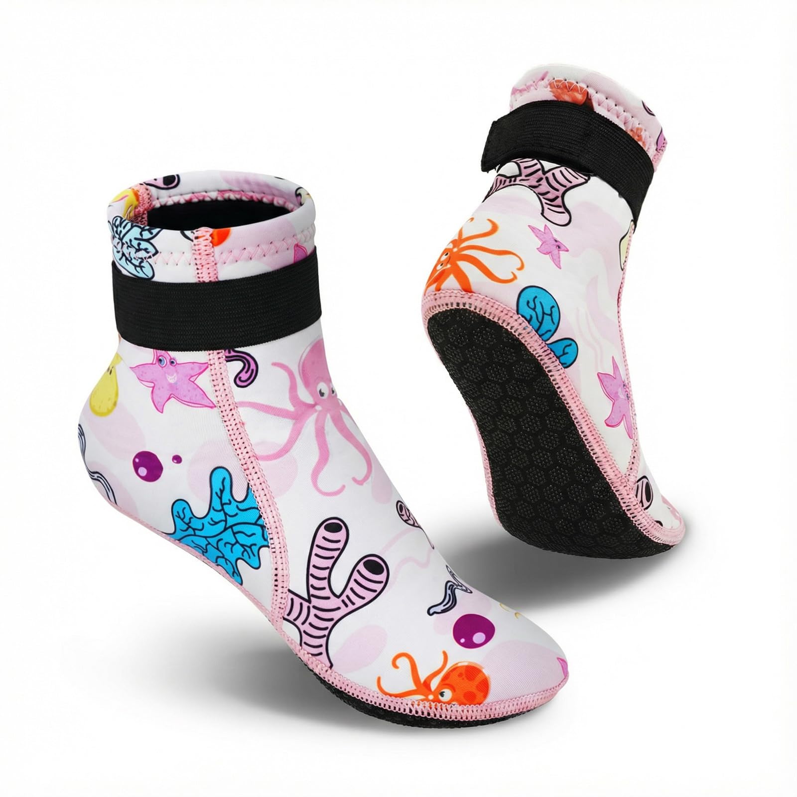 Summshall Kids Neoprene Socks 3mm Water Socks Keep Warm Sand Socks Anti-slip Wetsuit Socks Water Sport Swimming Surfing