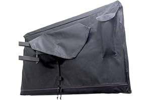 BOZZCOVERS Outdoor TV Cover 95-100 inch - WITH ZIPPER, Weatherproof, Waterproof 360 degrees protection, Soft Non Scratch Interior - Black