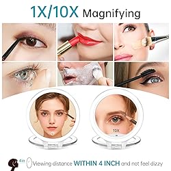 Rechargeable Lighted Magnifying Mirror