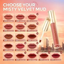 FOCALLURE Misty Matte Liquid Lipstick,Build-in