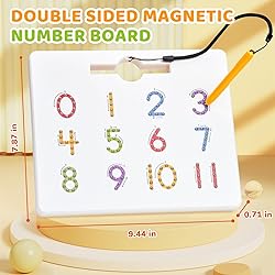 GAMENOTE Magnetic Number Tracing Board, 2 in 1