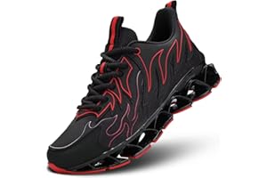 YEVGEN Men's Running Shoes Breathable Mesh Trail Runners Fashion Blade Sneakers Non Slip Gym Sport Trainer Casual Athletic Walking Shoes