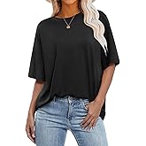 ANRABESS Womens Oversized T Shirts Short Sleeve Crewneck Tops Casual Loose Basic Tee Shirts 2026 Summer Trendy Outfits