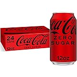 Coke Zero Sugar Cola Soda, 12 oz, 24 Pack