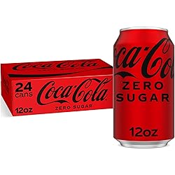 Coke Zero Sugar Cola Soda, 12 oz, 24 Pack