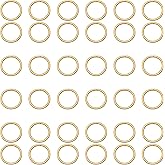 Jepeux 400Pcs 8mm Gold Open Jump Ring, Used for Key Chain, Jewelry Making, Necklace Maintenance and Earring Decoration DIY Process Open Jump Ring (400Pcs)