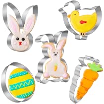 Amazon.com: Easter Cookie Cutters for Kids 5 Pcs, Nifogo Easter ...