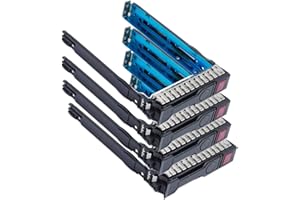 4-Pack Hard Drive Caddy 2.5 SSD Caddy 651687-001 651699-001 Hard Drive Bracket Compatible for HP DL320e DL360e DL360p DL380e 