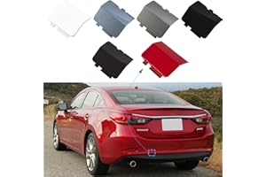 CZSHIYUE Rear Bumper Tow Hook Cover Towing Eye Cap Fit for Mazda 6 Atenza 2013 2014 2015 2016 2017 GJR9-50-EL1-51 GJR9-50-EK1-51 (Black, Right Passenger Side) Xinpinsai