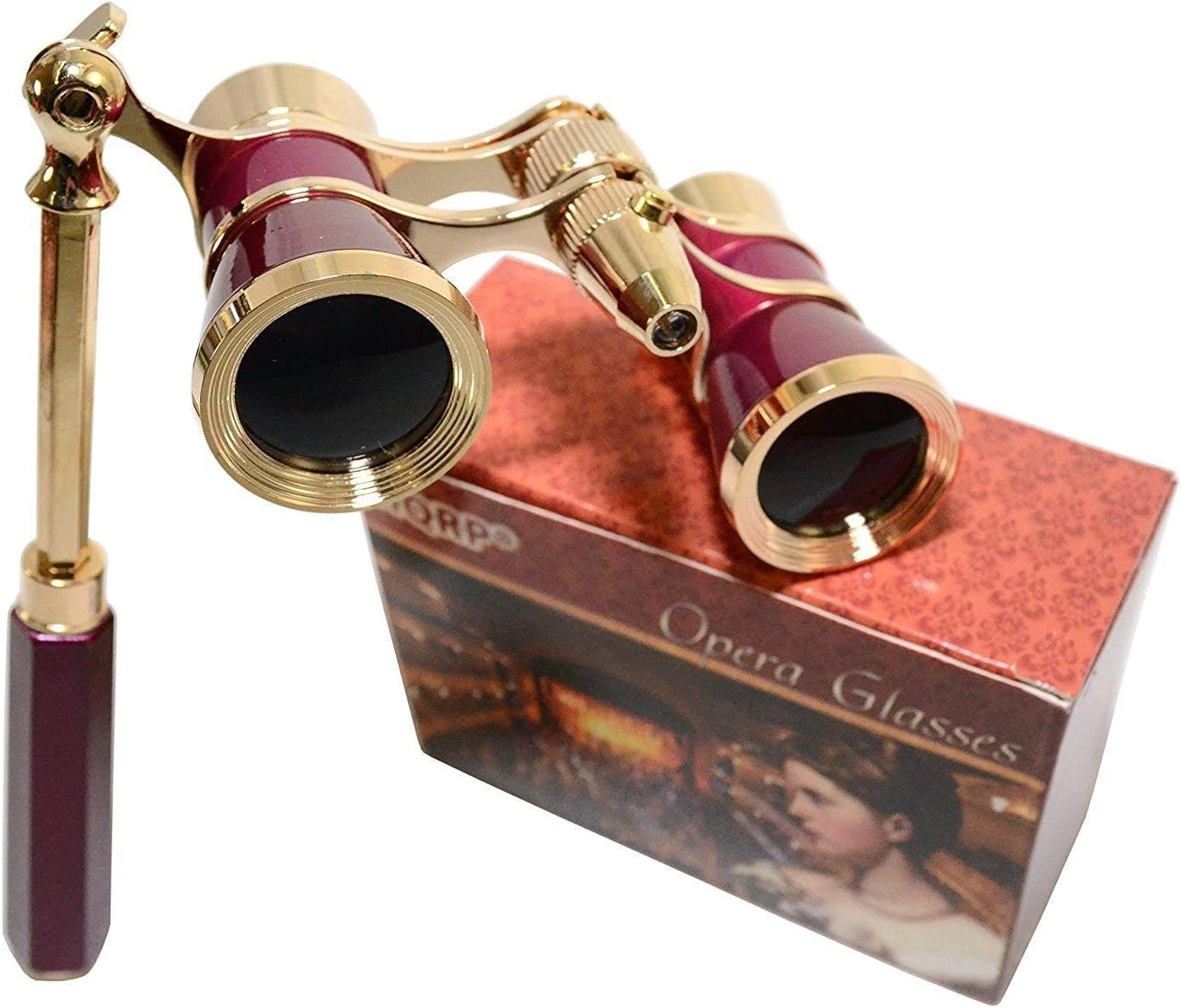 Jumelles De Théâtre 3x25 – Lunettes D'opéra Rouges Avec Poignée – Pour Spectacles, Concerts, Musées – Design élégant Et Portable - 7