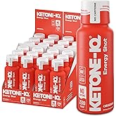 Ketone-IQ No Caffeine Exogenous Ketones Energy Shots - 24 Pack of Caffeine Free Energy Drinks with 10g Ketones - Sugar Free, 