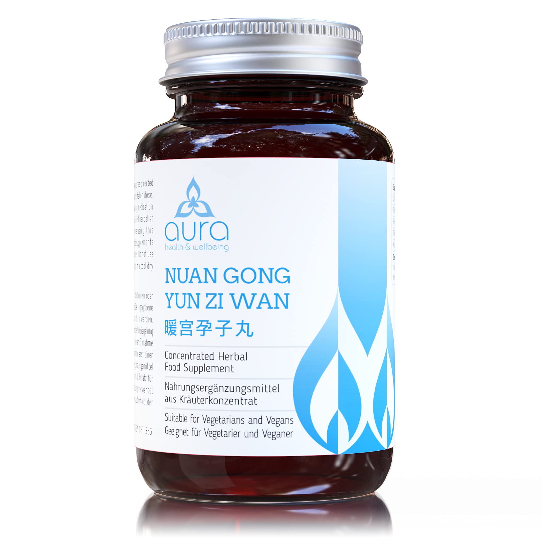 Nuan Gong Yun Zi Wan 暖宫孕子丸 (Rehmannia & Eucommia Bark), 5:1 Concentration Ratio, 4-9x More Concentrated Than Other Brands, Vegan Friendly, Gluten-Free, Non-GMO, Authentic Natural Herbs, 60 Tablets
