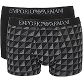 Emporio Armani Men's Classic Logo Band 2 Pack Trunk