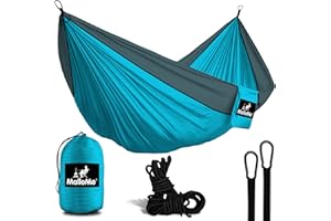MalloMe Camping Hammock for Adults & Kids - Portable Hammocks for Outside - Hamacas para Adultos Outdoor Single & Double Two 2 Person Hammock - Hamaca/Hamacs/Amacas Heavy Duty Tree Travel Hamock