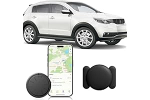 GPS Tracker, Mini Hidden GPS Tracker for Car with Magnetic Case, No Monthly Fee Car Tracker, Works with Find My (iOS Only) AP