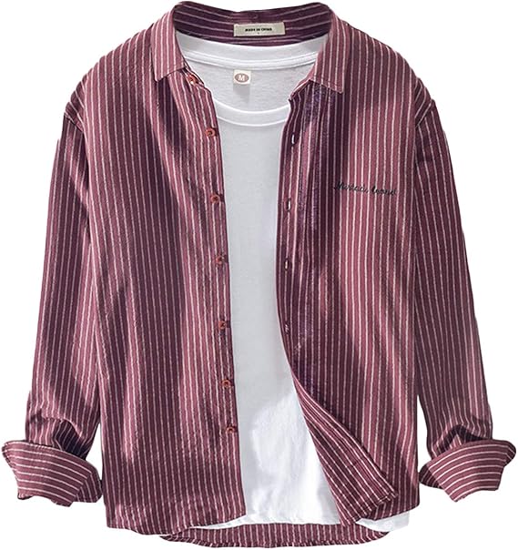 Amazon エスアンドワイ 5カラー ストライプシャツ カジュアル おしゃれ 韓国ファッション 大人 メンズ S Xl シャツ 通販