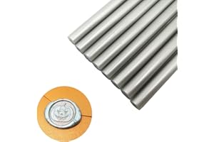 VARACL Hot Melt Glue Sealing Sticks for Letter Seal Stamp - Great for Wedding Invitations, Cards Envelopes, Snail Mails, Postcards, Greeting Cards, Gift Ideas, 7 x 100 mm, 20PCS (Silver)