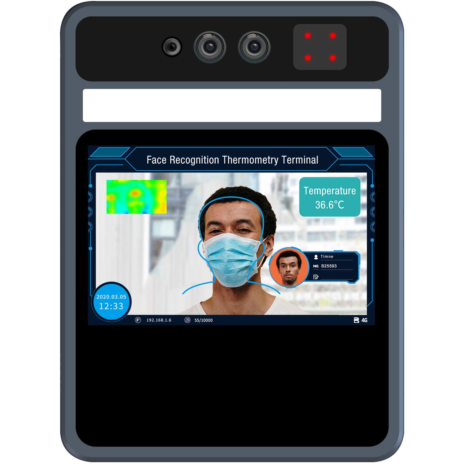 Buy Temperature Detection Face Re Terminal Human Body Wrist Temperature Detection Device for