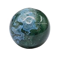 Amazing Gemstone Moss Agate Crystal Ball